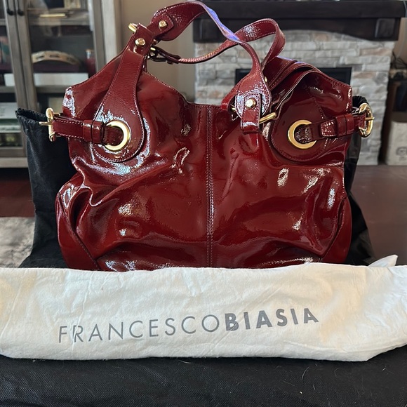 Francesco Biasia Handbags - Francesco Biasia Red Shoulder Bag EUC